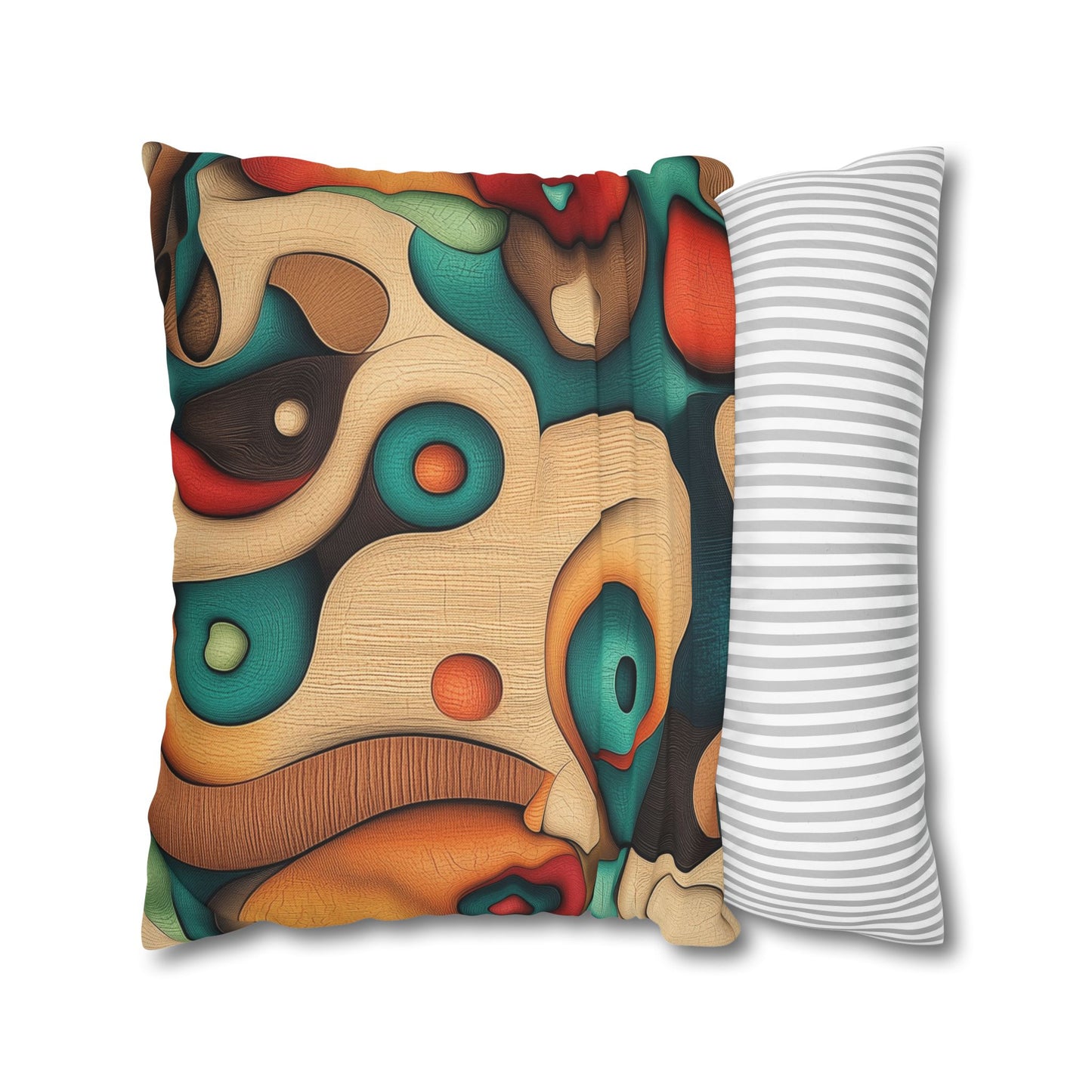 Organic Fusion - Square Polyester Pillowcase