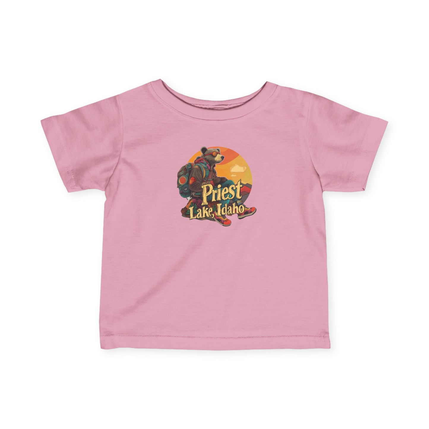 Priest Lake Hiker Bear Infant Jersey Tee