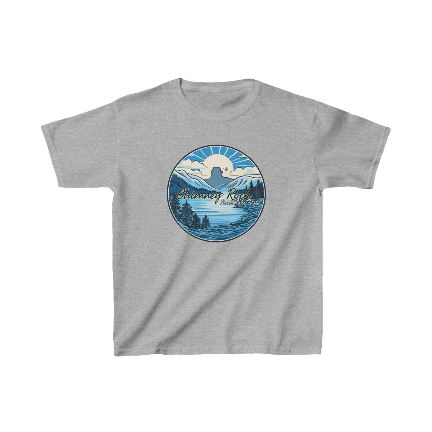 Blue Chimney Rock Kids Heavy Cotton™ Tee