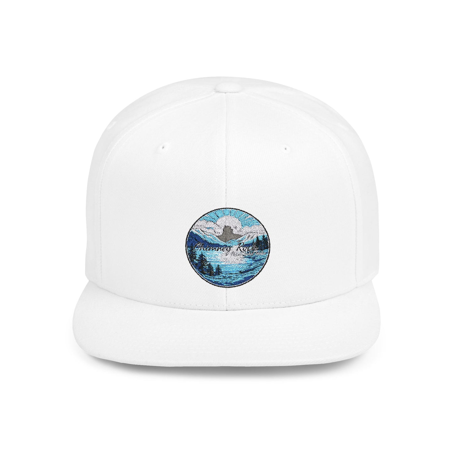 Blue Chimney Rock Flat Bill Snapback