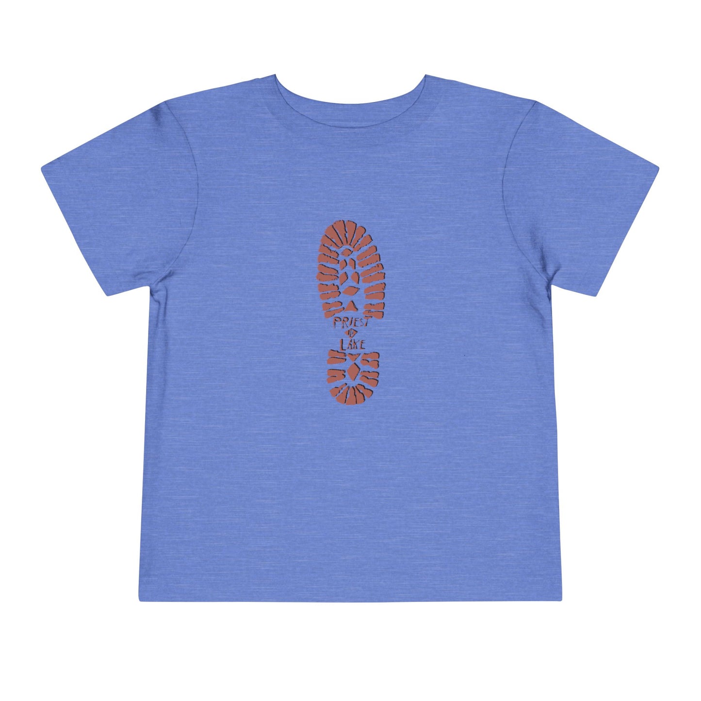 Priest Lake Boot Print Toddler Short Sleeve Tee