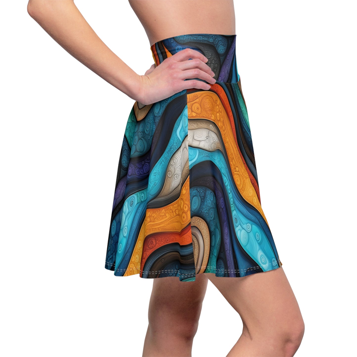 Cosmic Ribbons Skater Skirt