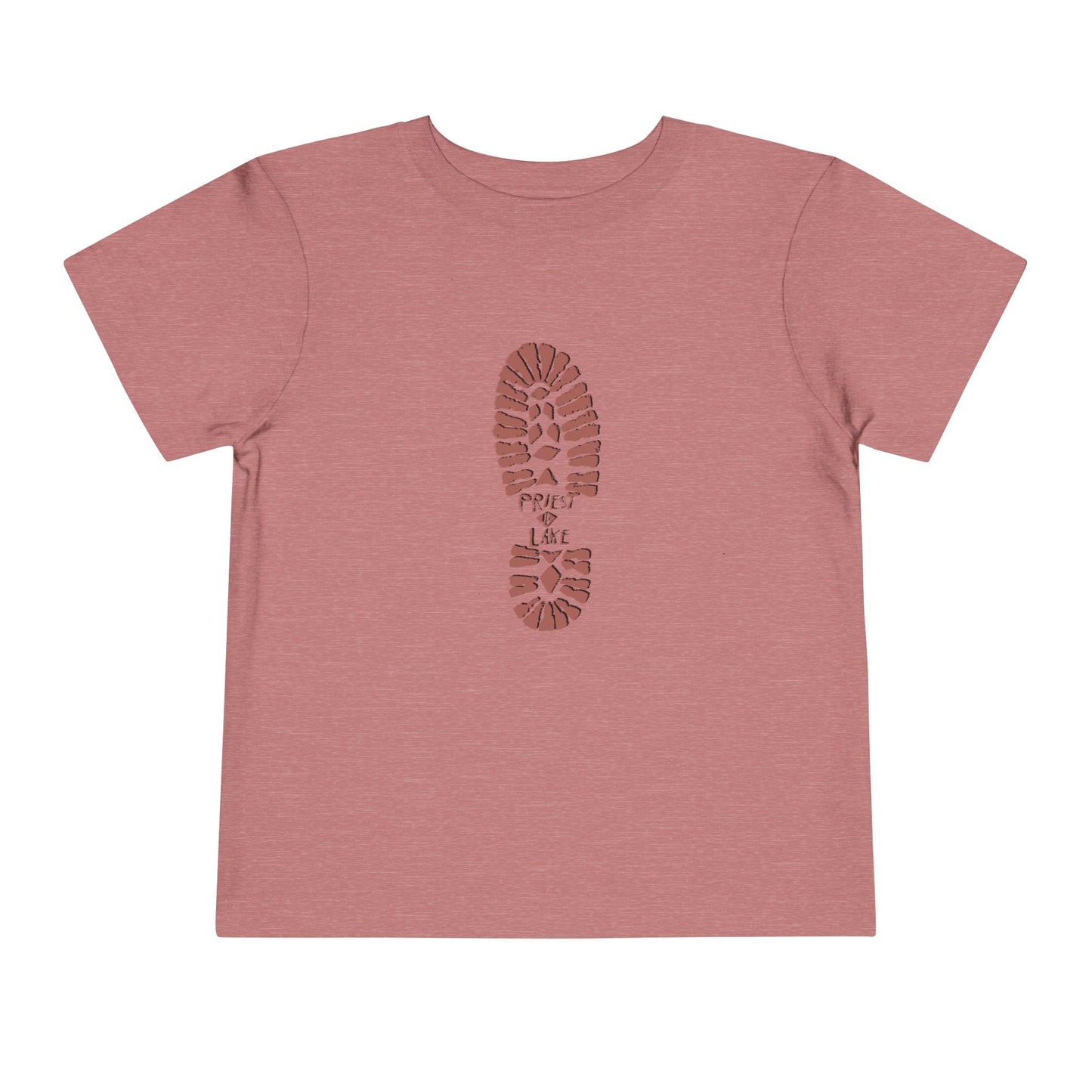 Priest Lake Boot Print Toddler Short Sleeve Tee
