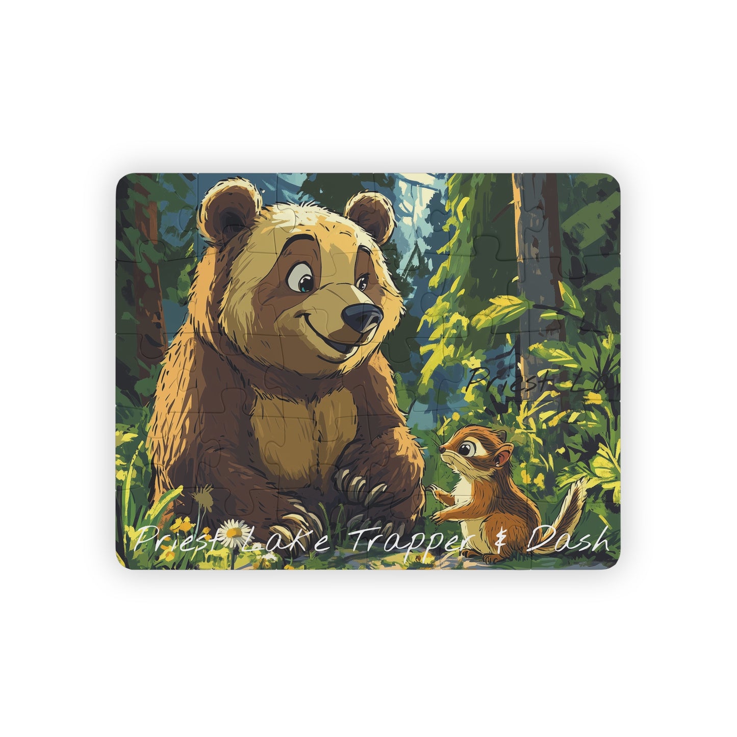 Priest Lake Trapper & Dash Kids' Puzzle, 30-Piece