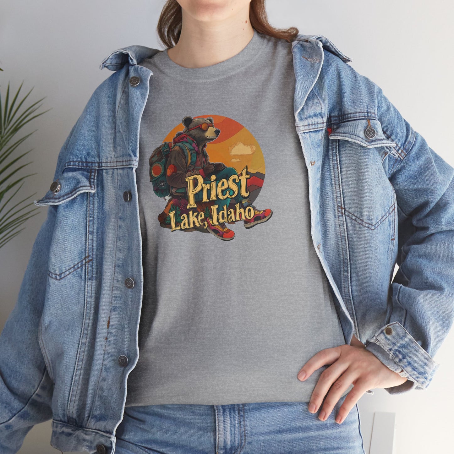 Priest Lake Hiker Bear 1 T-shirt