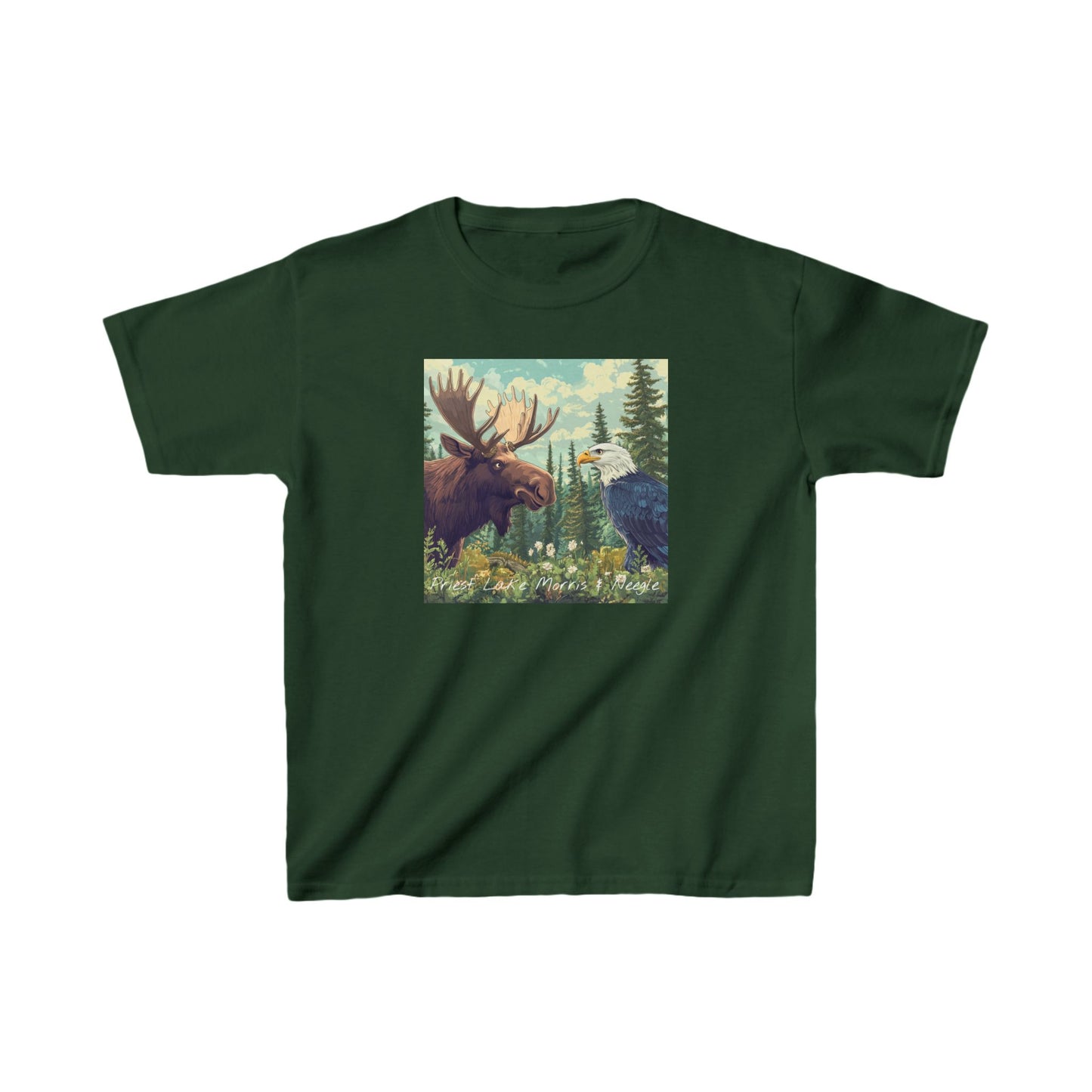 Priest Lake Morris & Neegle Kids T-shirt