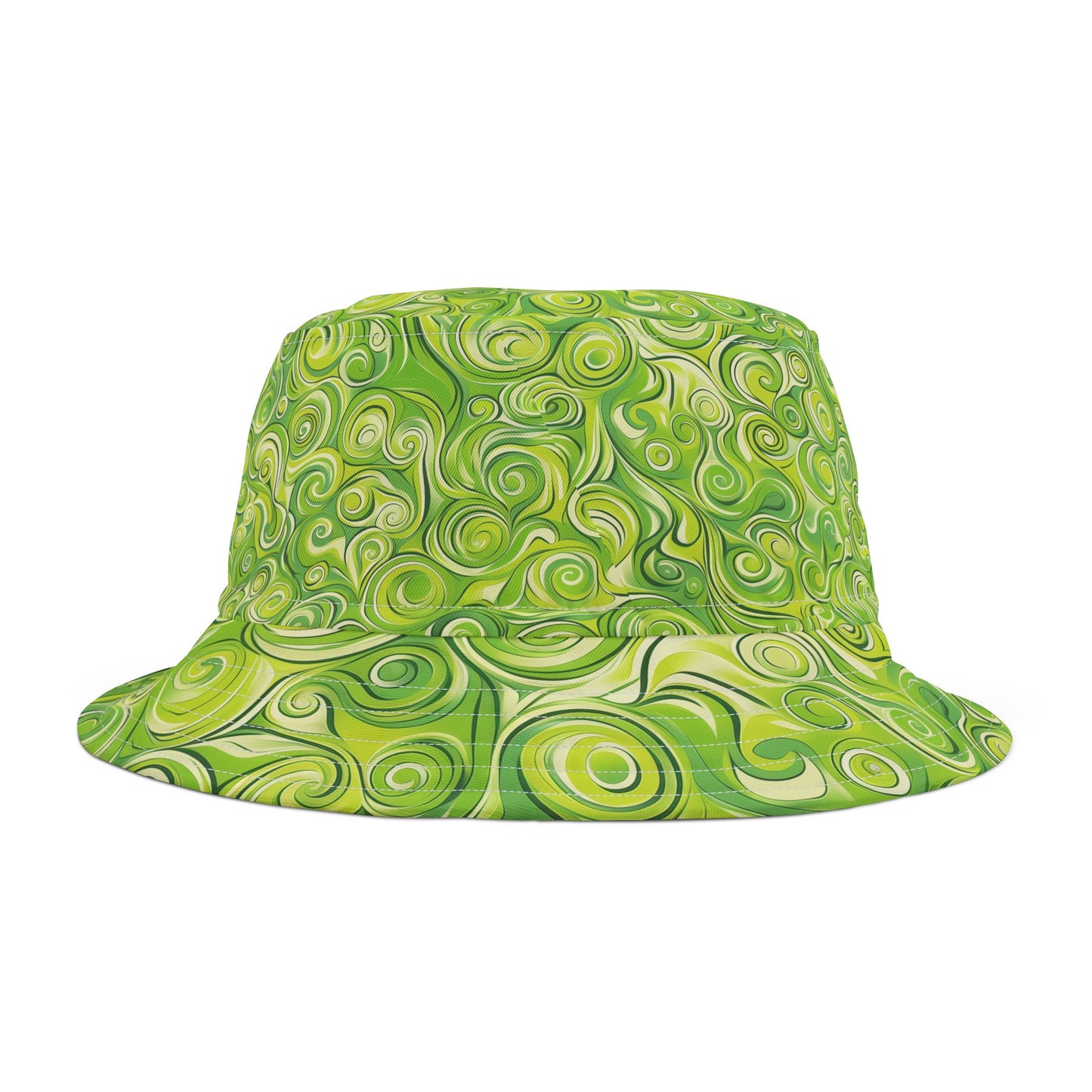 Green Swirlino Bucket Hat