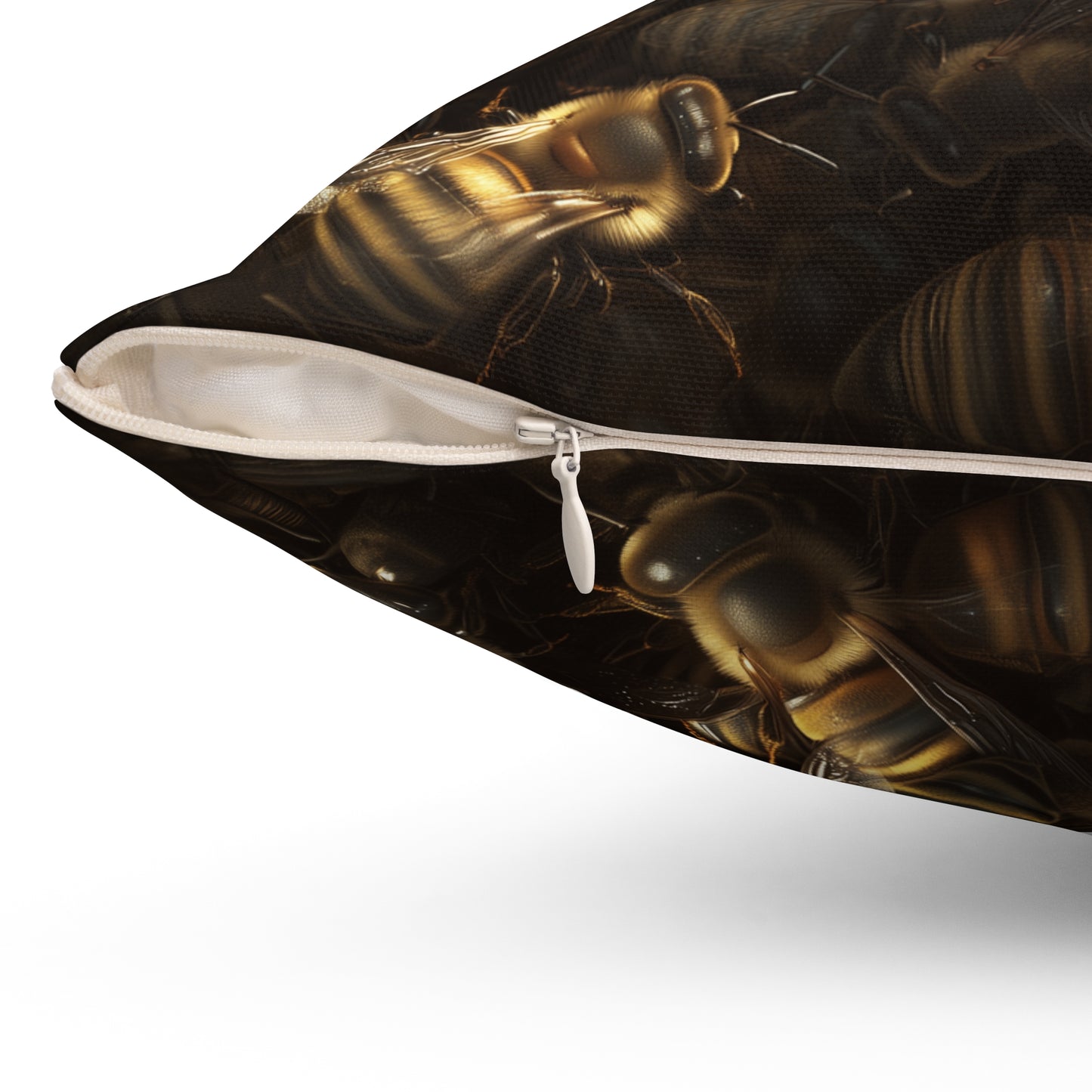 Bees Please Polyester Pillow