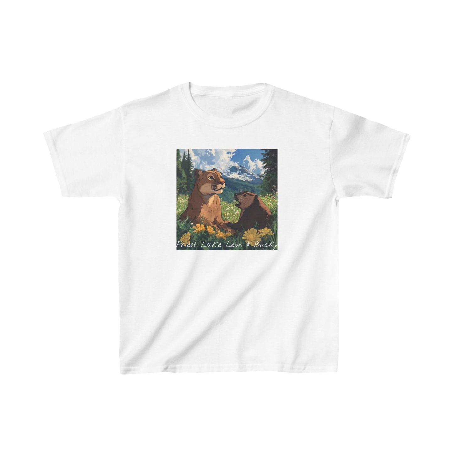 Priest Lake Leon and Bucky Kids T-shirt
