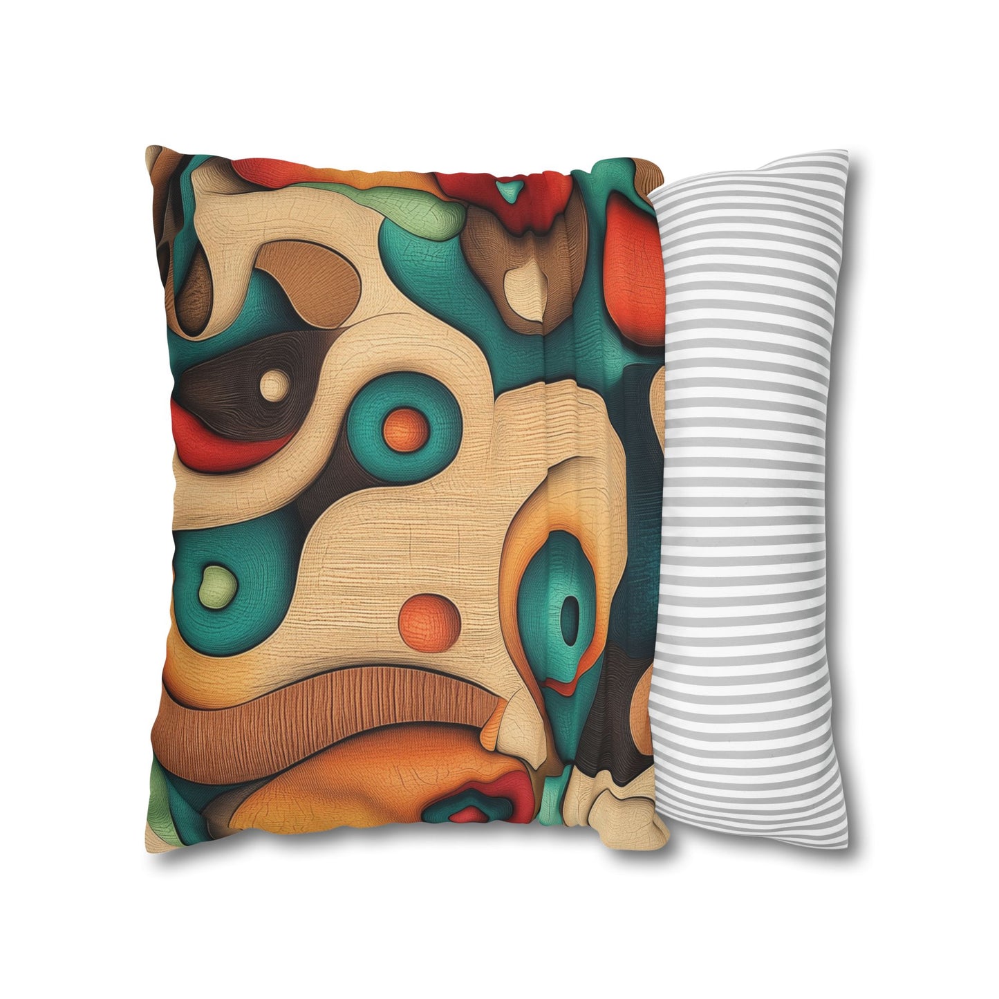 Organic Fusion - Square Polyester Pillowcase