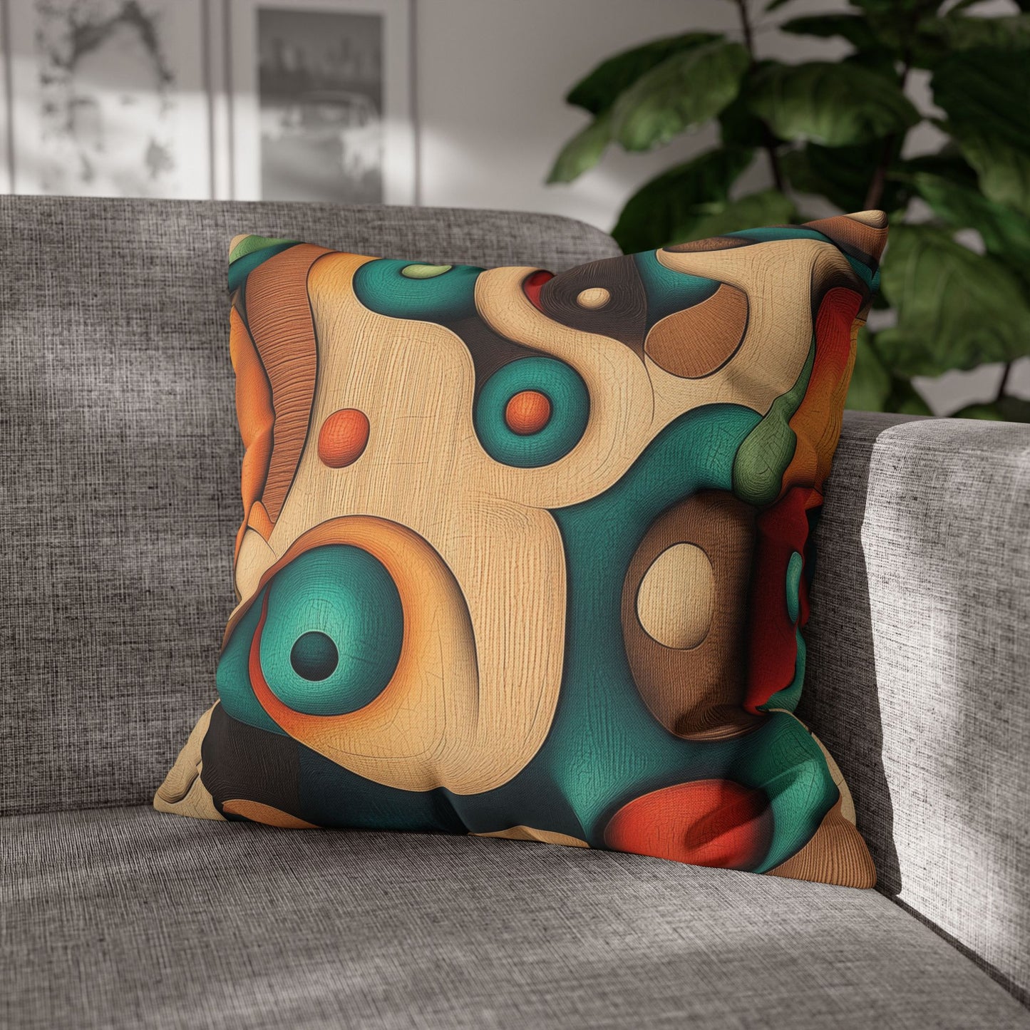 Organic Fusion - Square Polyester Pillowcase