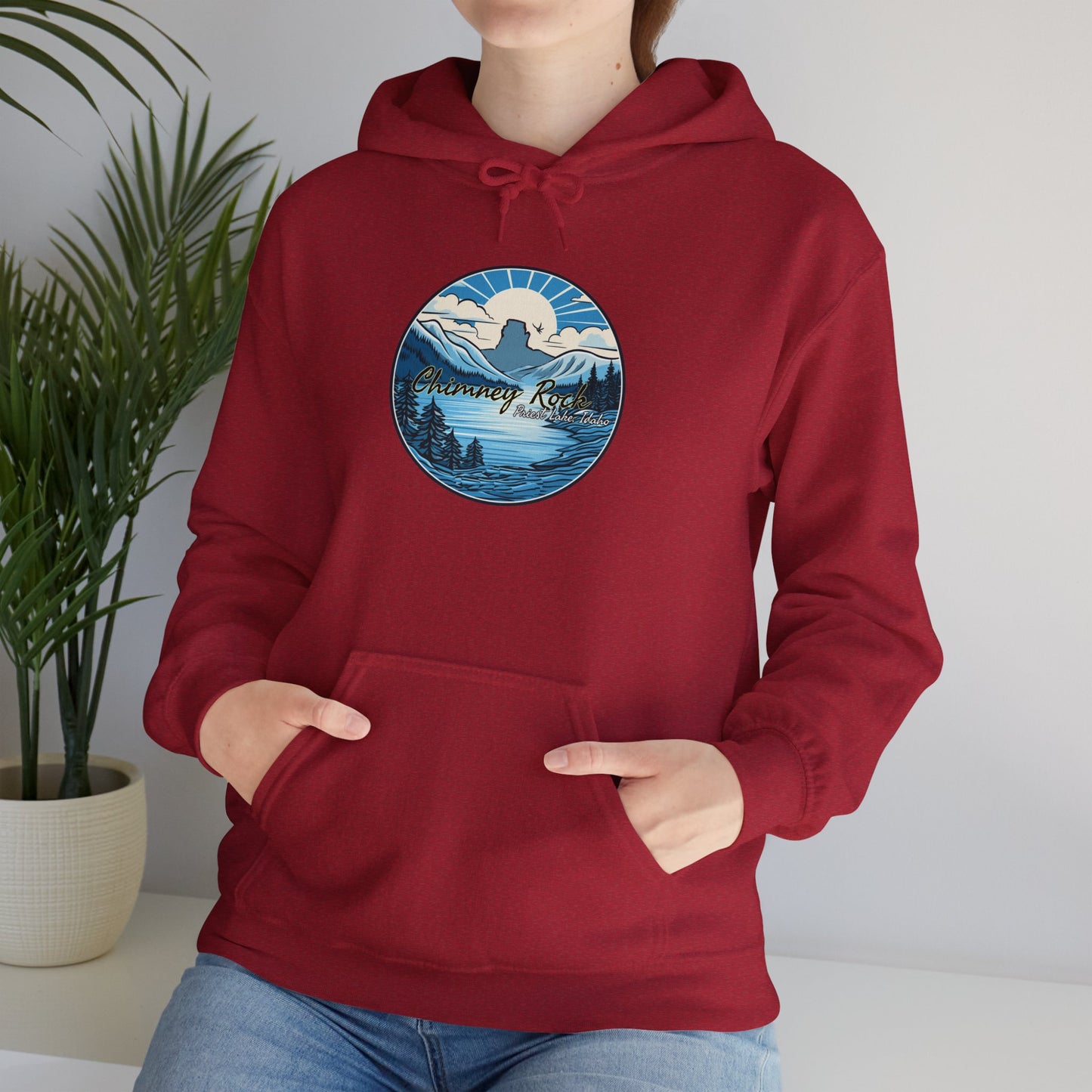 Blue Chimney Rock Hoodie