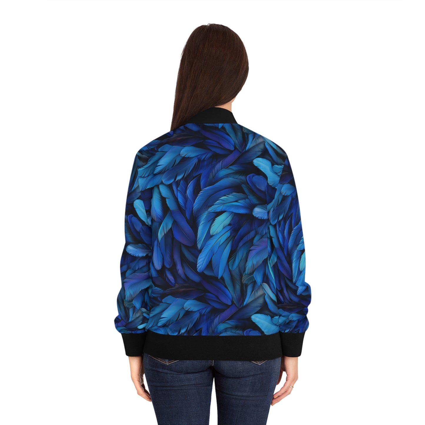 Blue Jay Feather Bomber