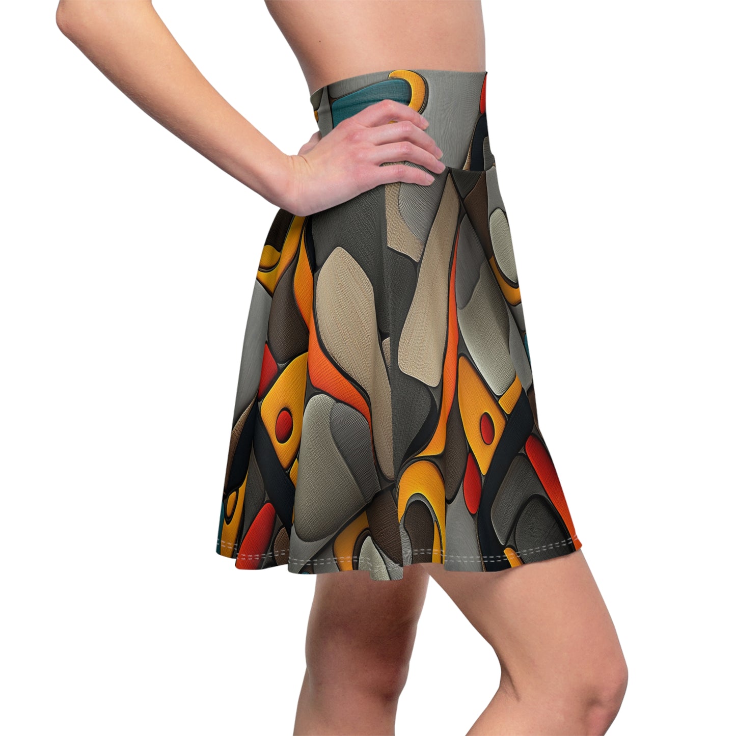 Mosaic Rhythms - Skater Skirt