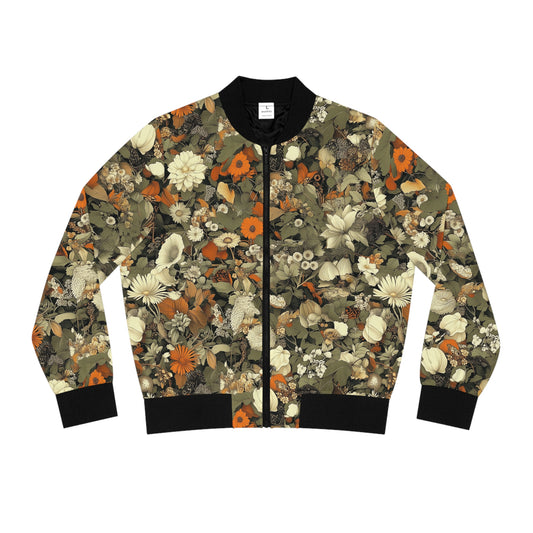 Subdued Floral Bomber