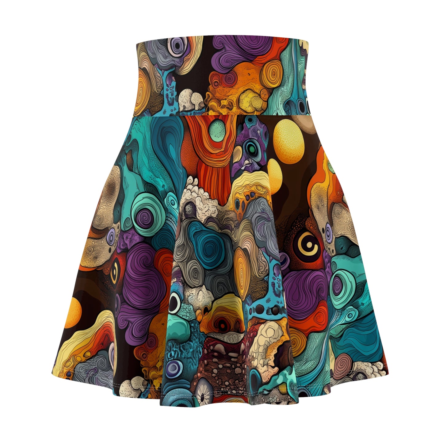 Psychedelic Ocean - Skater Skirt