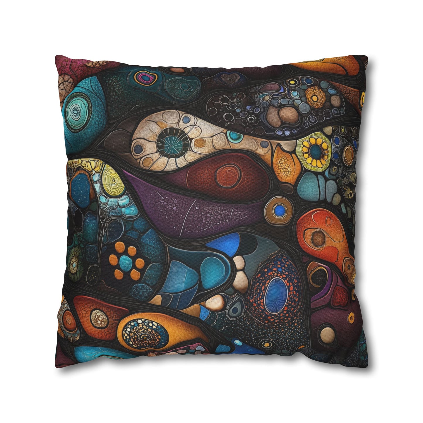 Cosmic Cells - Square Polyester Pillowcase