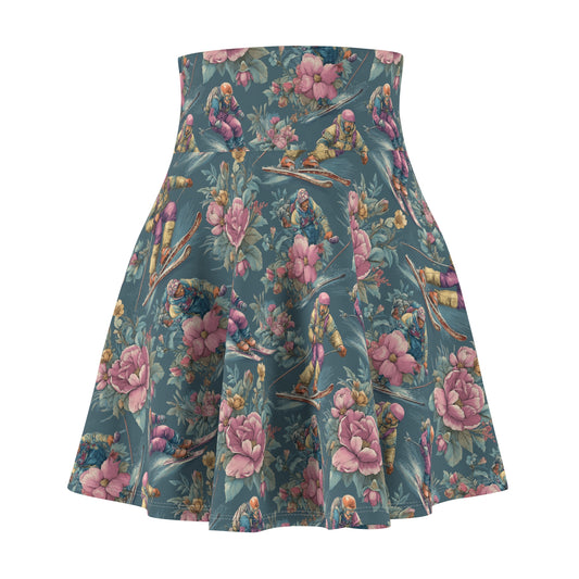 Powder Flower Skater Skirt