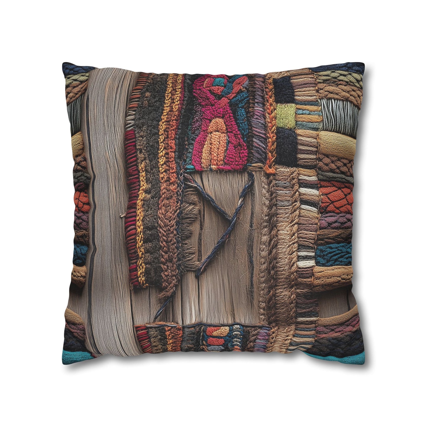 Woven Wonders - Square Polyester Pillowcase