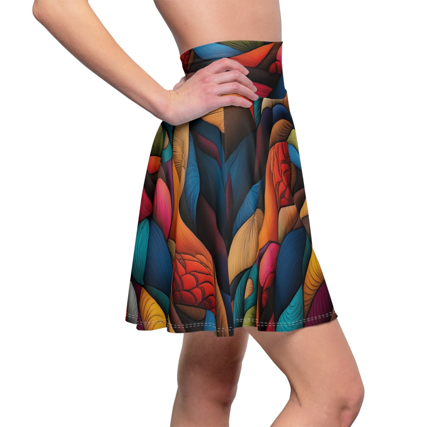 Fluid Tapestry Skater Skirt