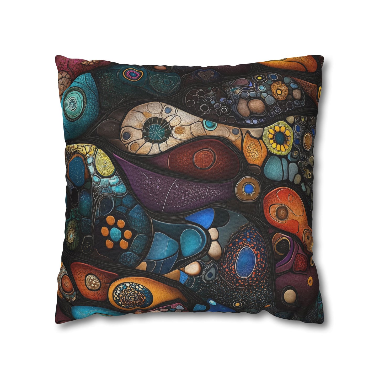 Cosmic Cells - Square Polyester Pillowcase