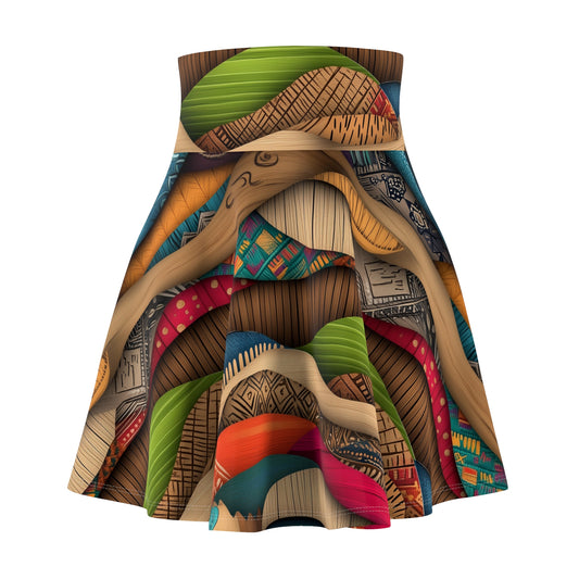 Waves Of Culture Skater Skirt
