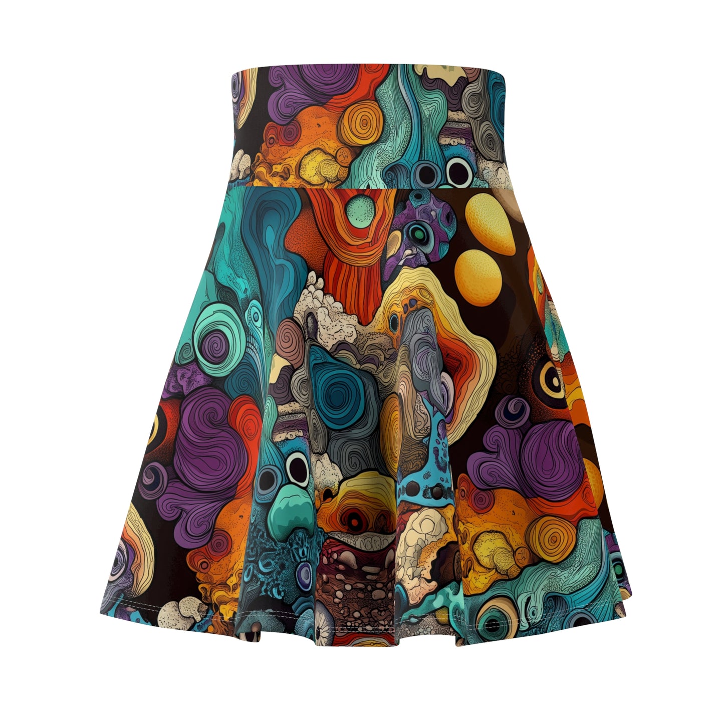 Psychedelic Ocean - Skater Skirt