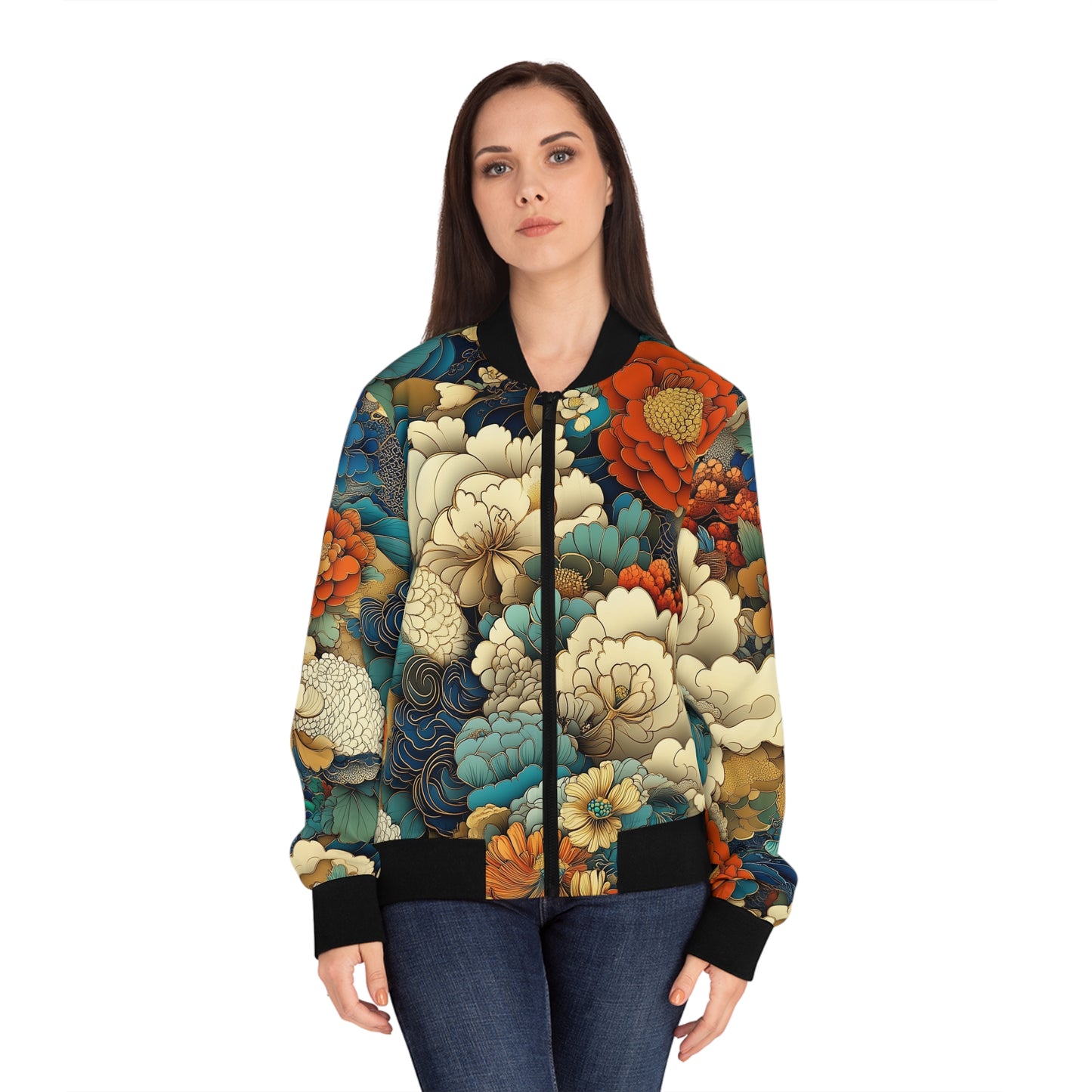Blustery Floral Bomber