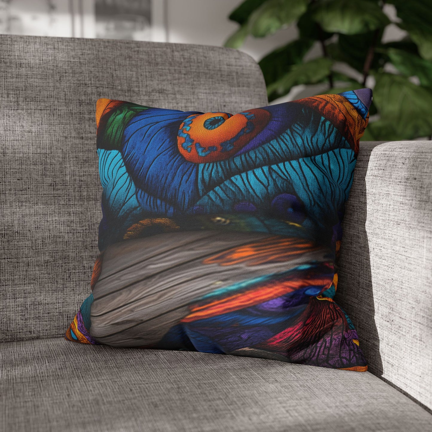 Kaleidoscopic Visions- Square Polyester Pillowcase