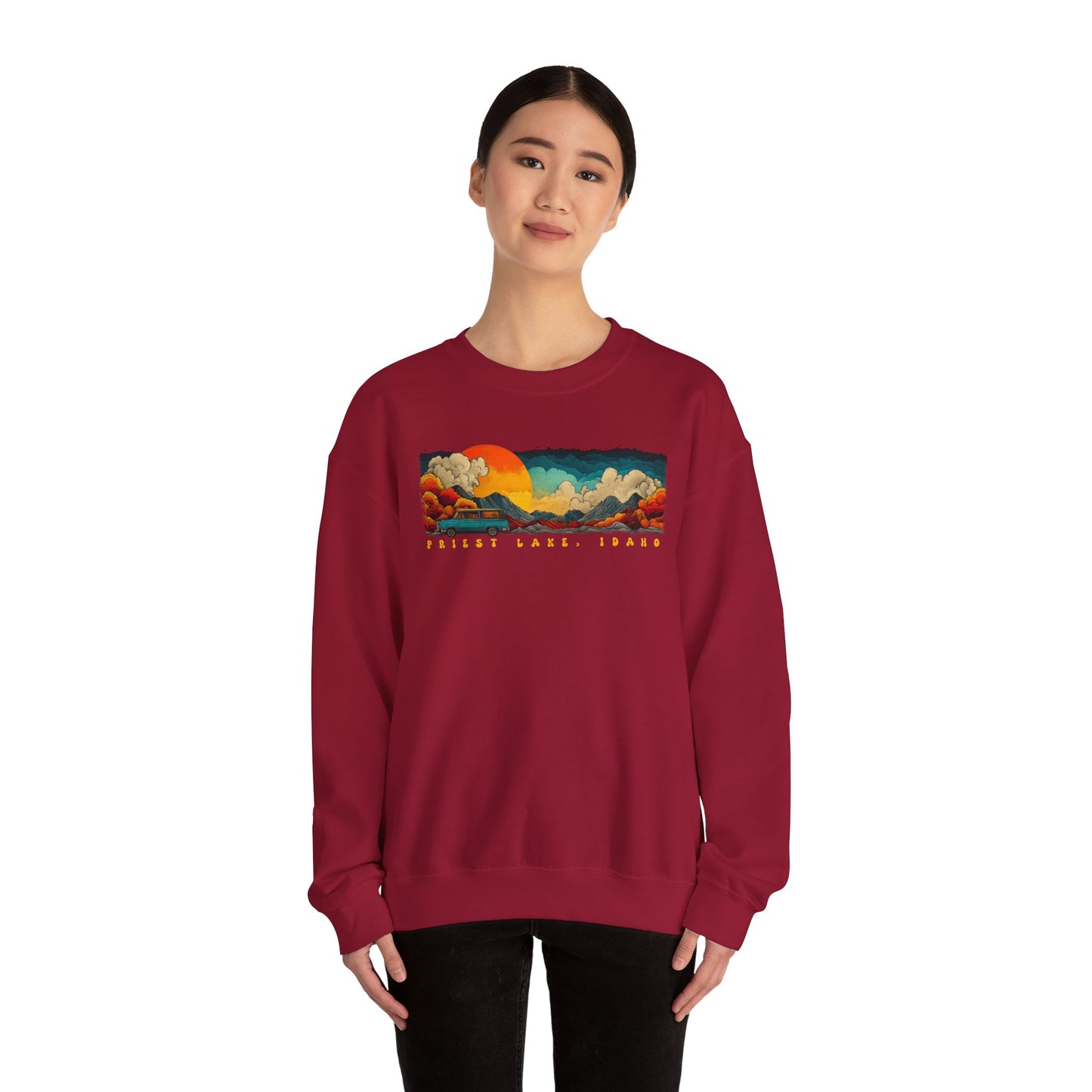 Priest Lake Vacation Crewneck Sweatshirt