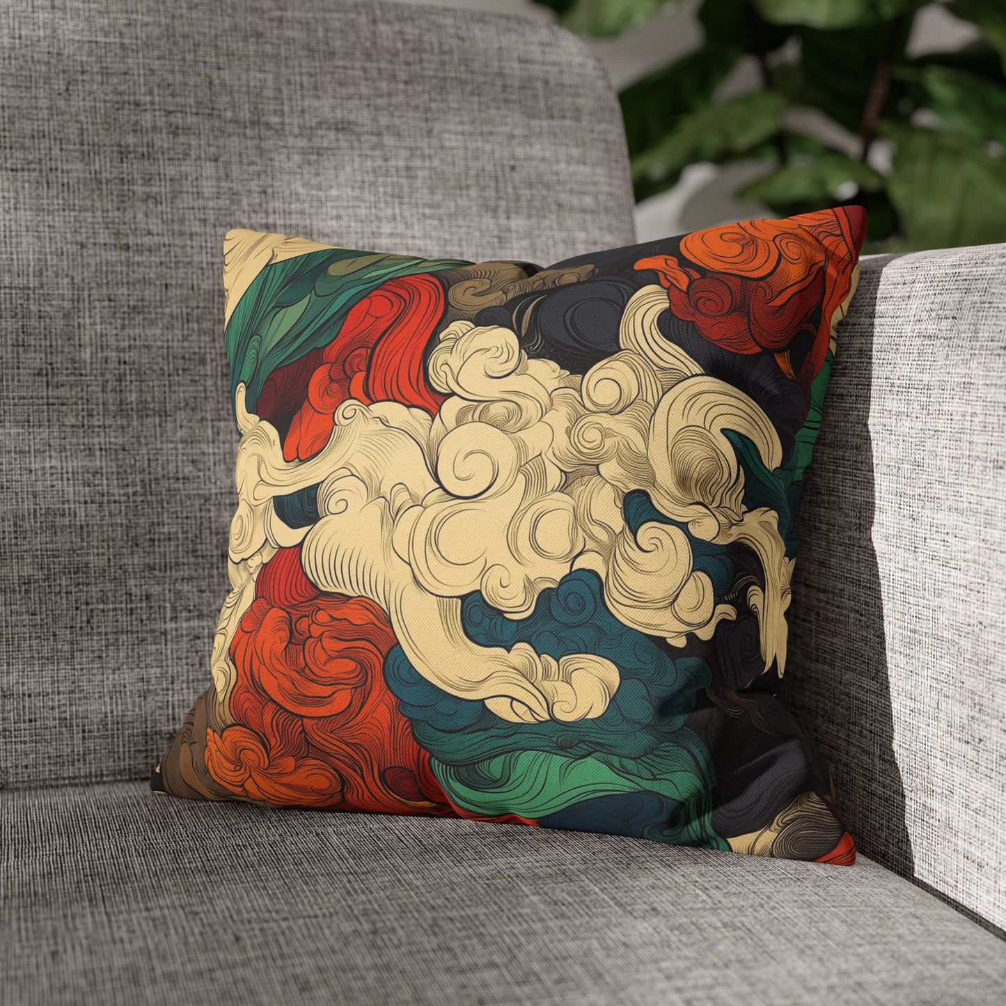 Turbulent Dreams - Square Polyester Pillowcase