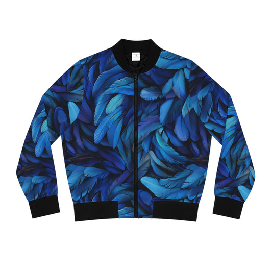 Blue Jay Feather Bomber