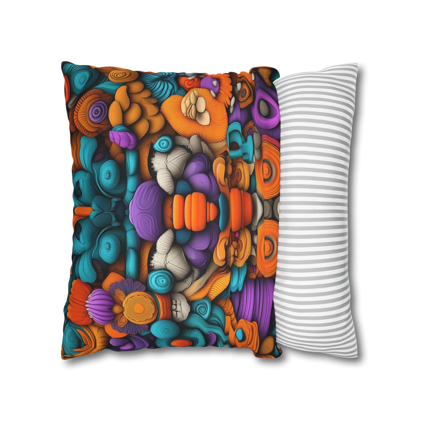 Chromatic Reverie- Square Polyester Pillowcase