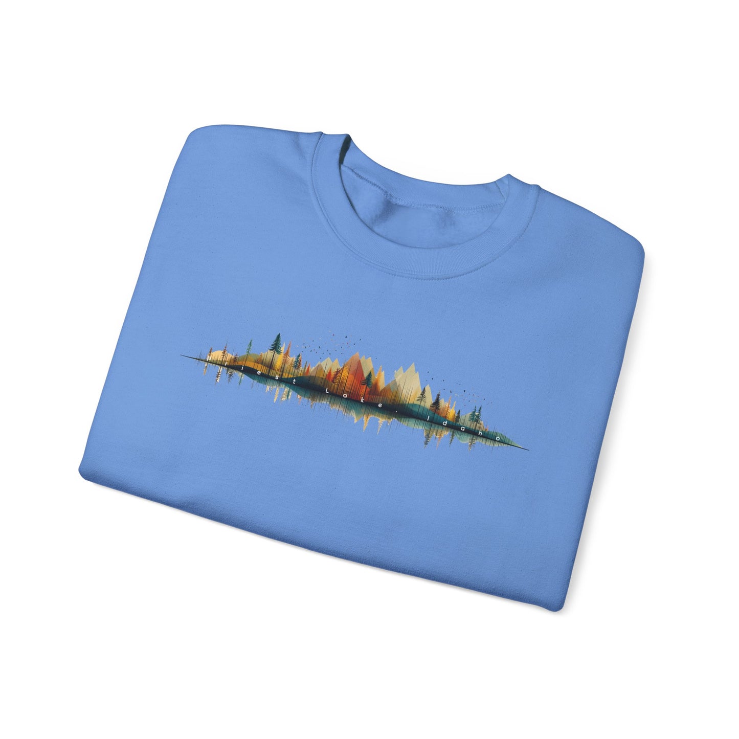 Priest Lake Geometry 3 Heavy Blend™ Crewneck Sweatshirt