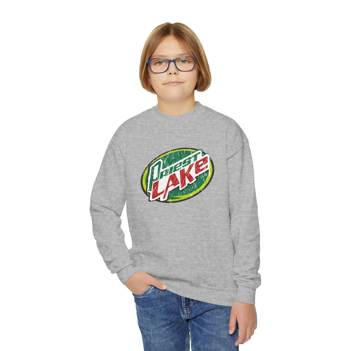 Priest Lake Dew Youth Crewneck Sweatshirt