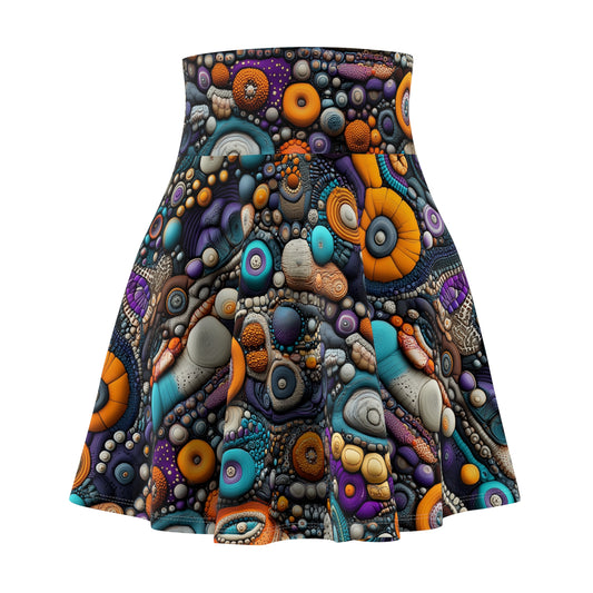 Microcosmic Symphony - Skater Skirt