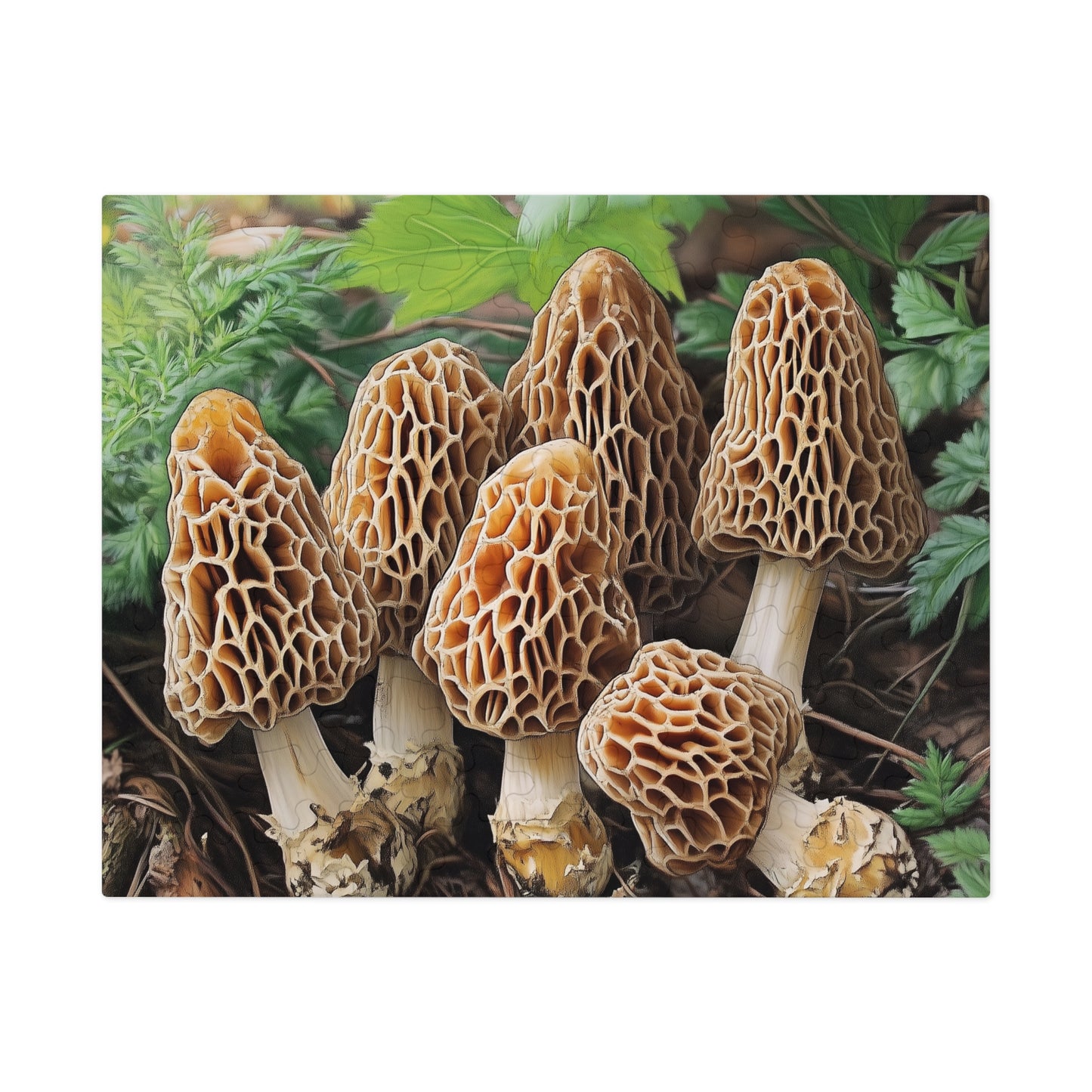 Priest Lake Morel Mushroom Jigsaw Puzzle