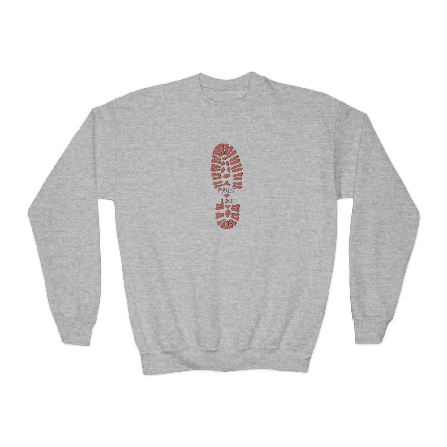 Boot Print Youth Crewneck Sweatshirt