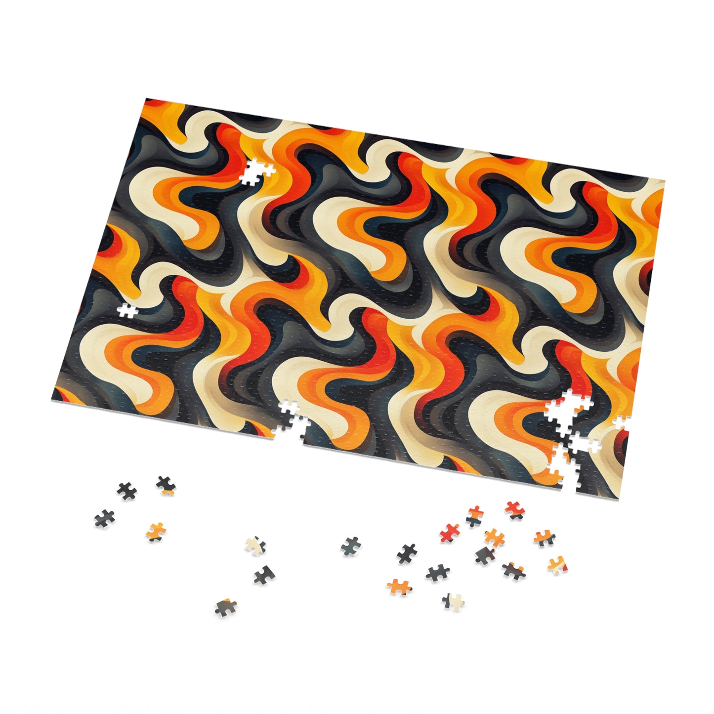 Brown Swirlino Jigsaw Puzzle 3