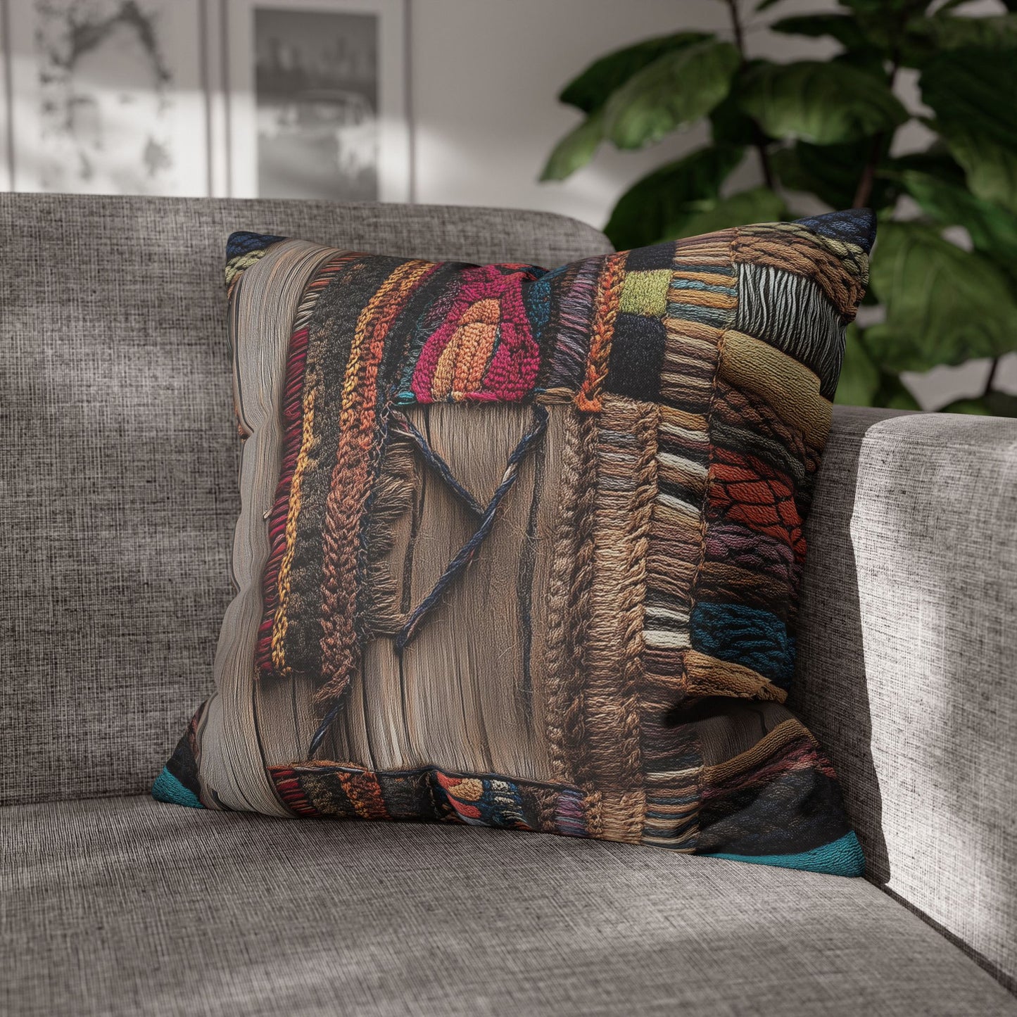 Woven Wonders - Square Polyester Pillowcase