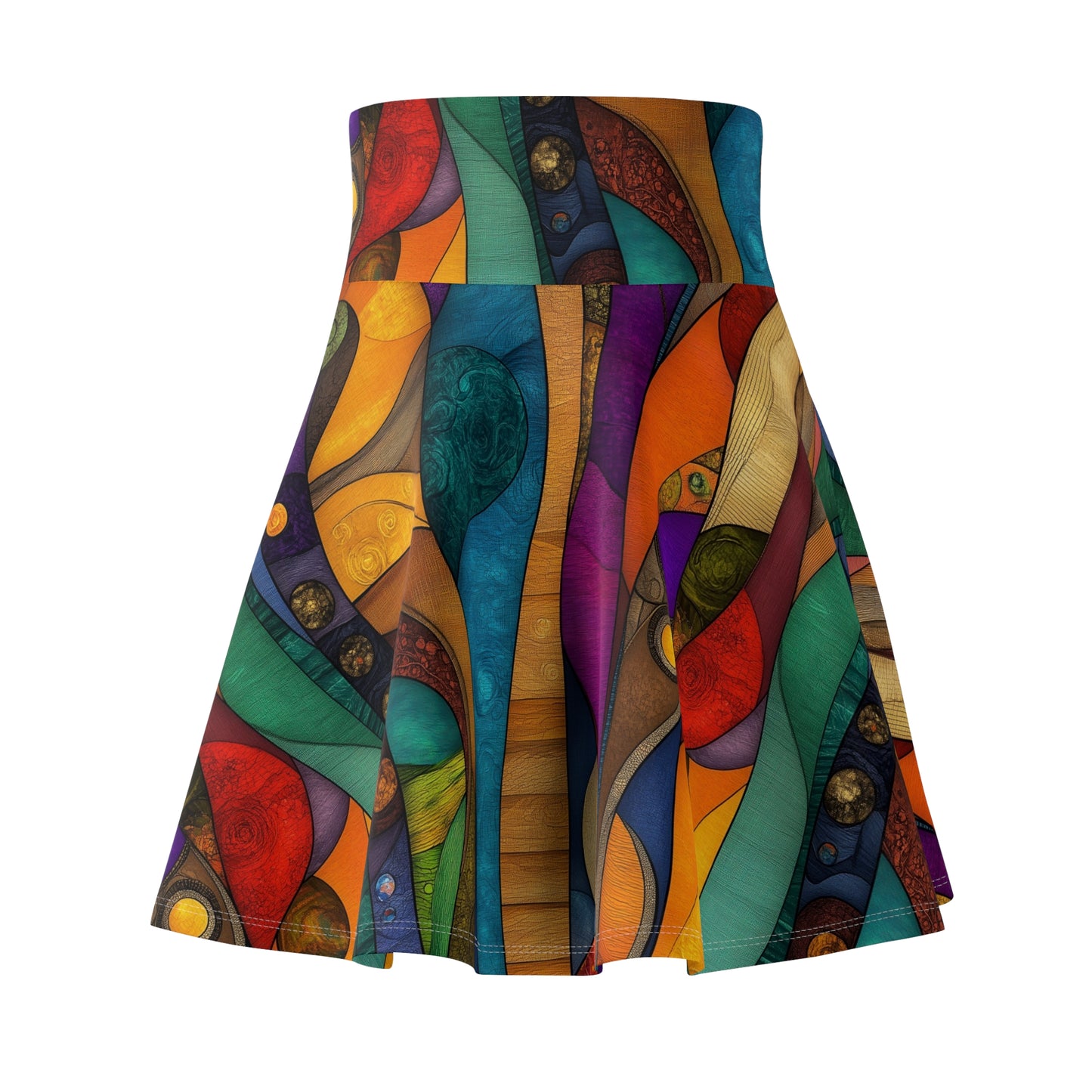 Vibrant Fusion Skater Skirt