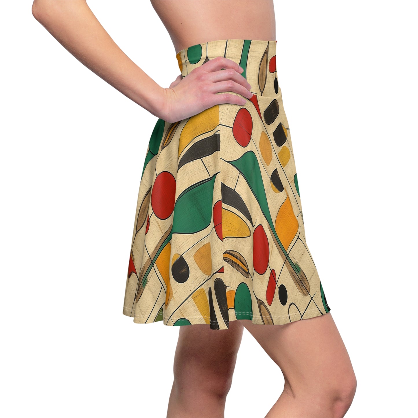 Geometric Whimsy - Skater Skirt