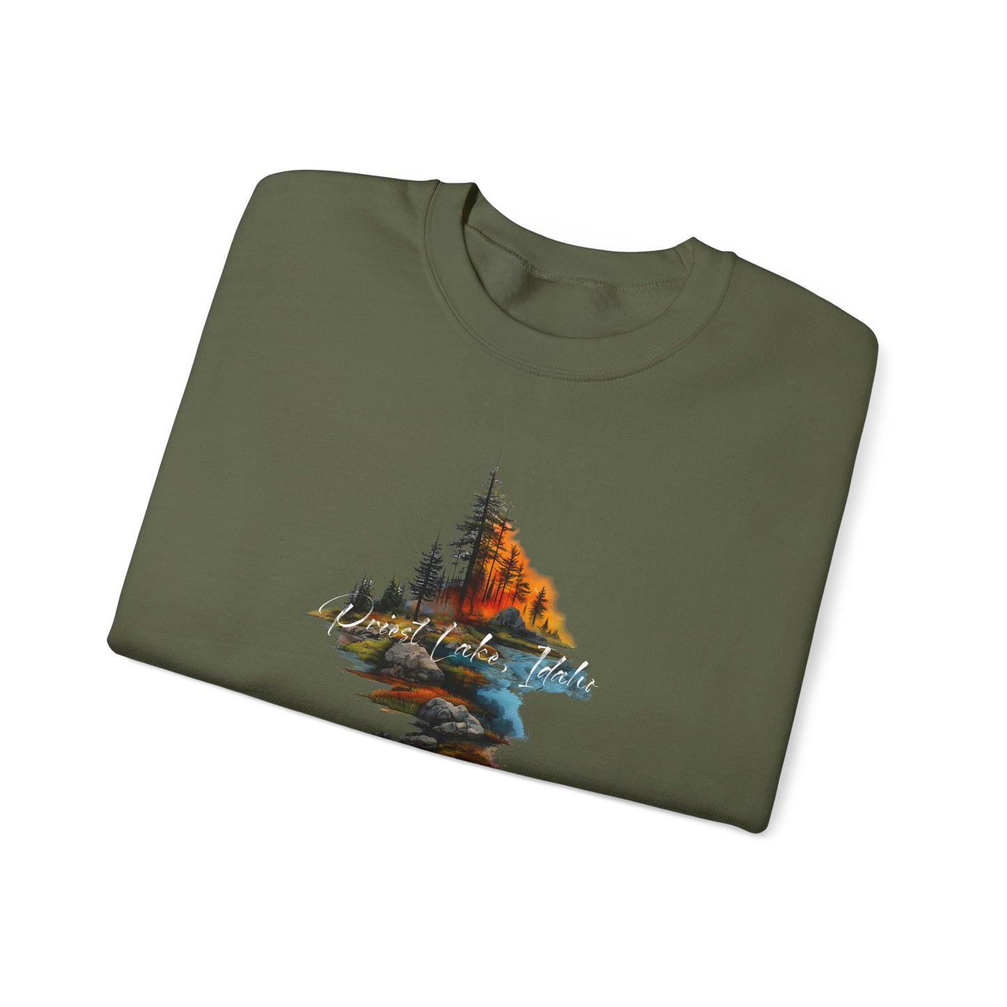 Priest Lake Point Heavy Blend™ Crewneck Sweatshirt