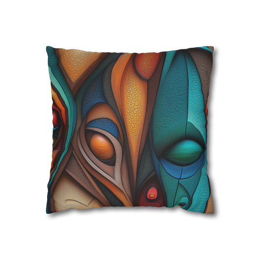 Chromatic Dreamscape - Square Polyester Pillowcase