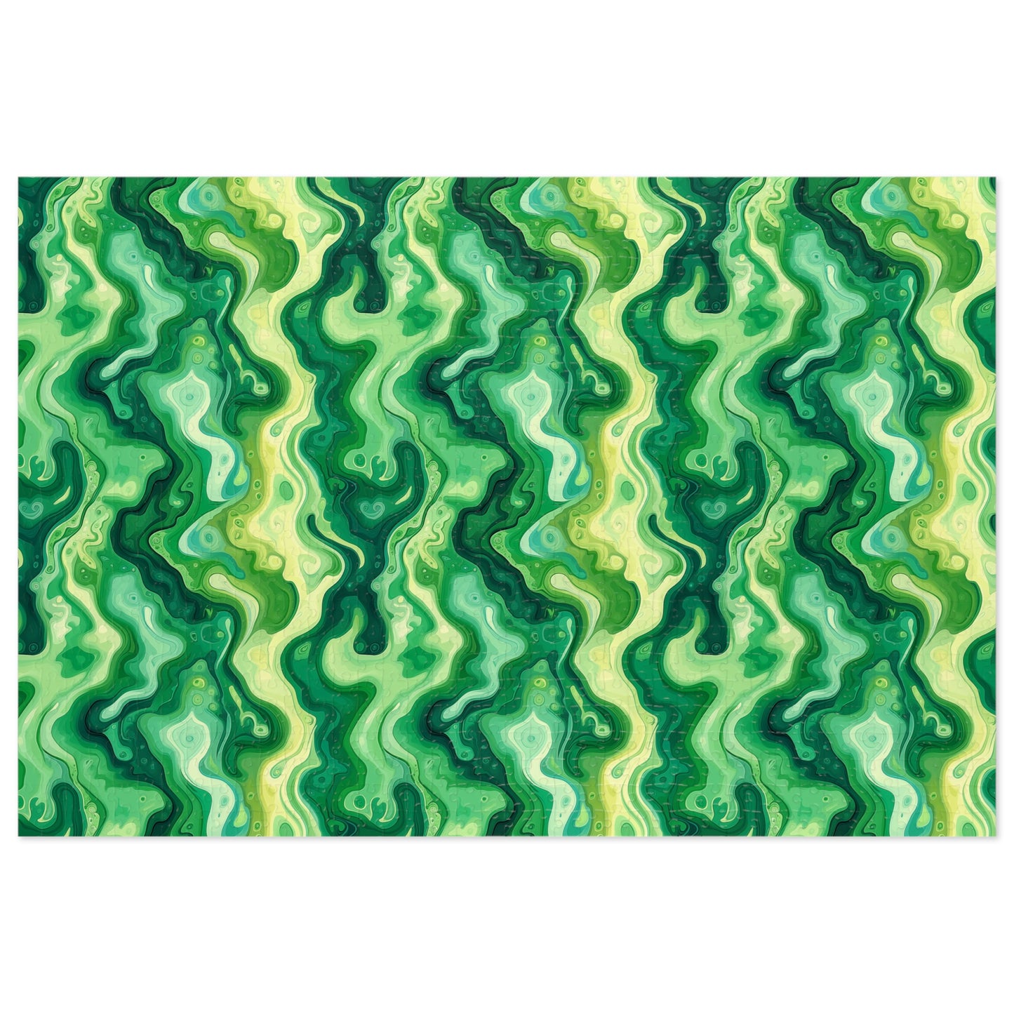 Green Swirlino Jigsaw Puzzle 8