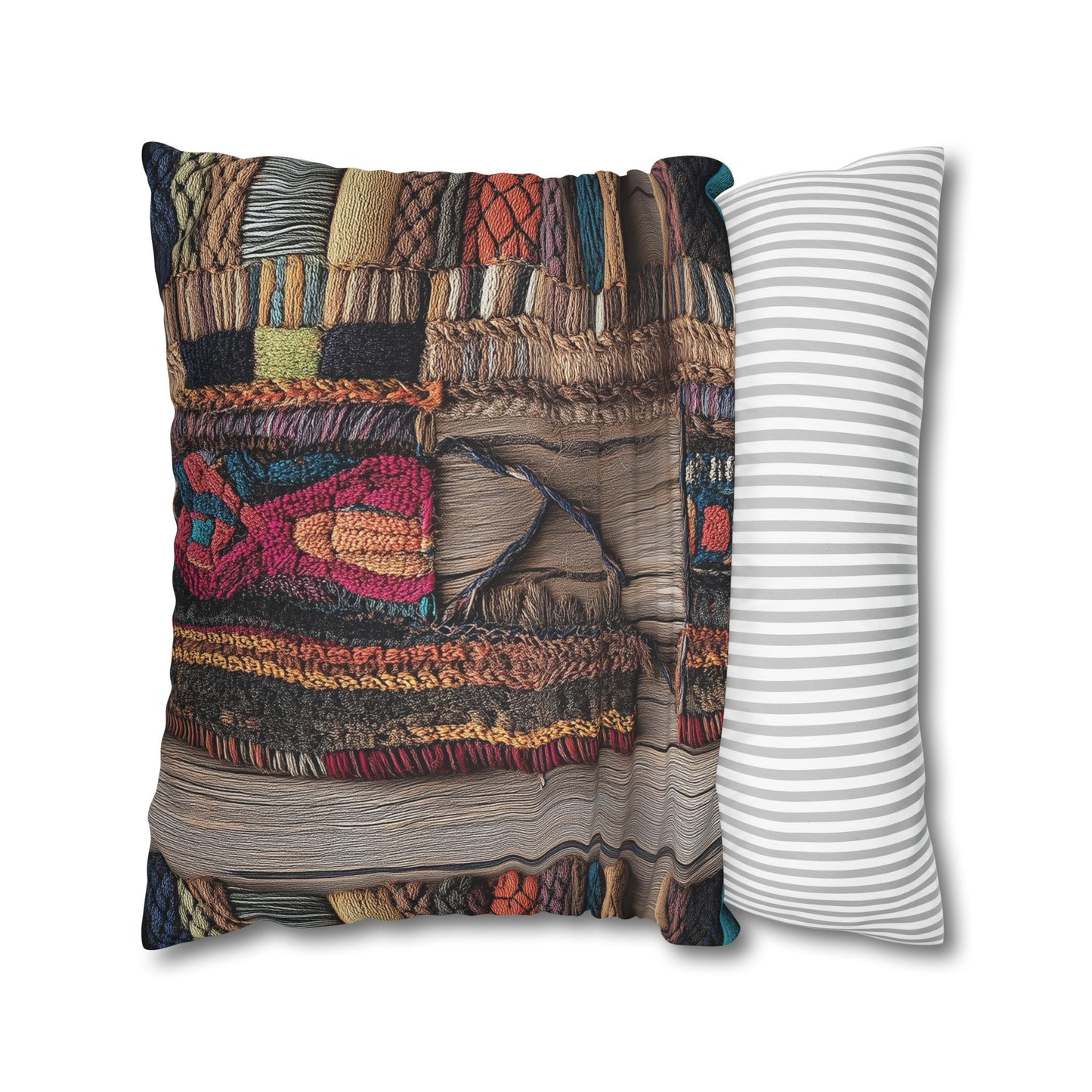 Woven Wonders - Square Polyester Pillowcase