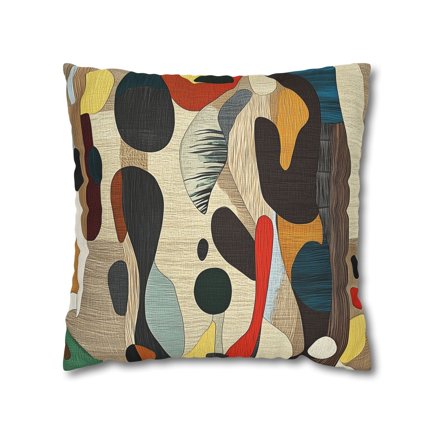 Organic Rhythms - Square Polyester Pillowcase