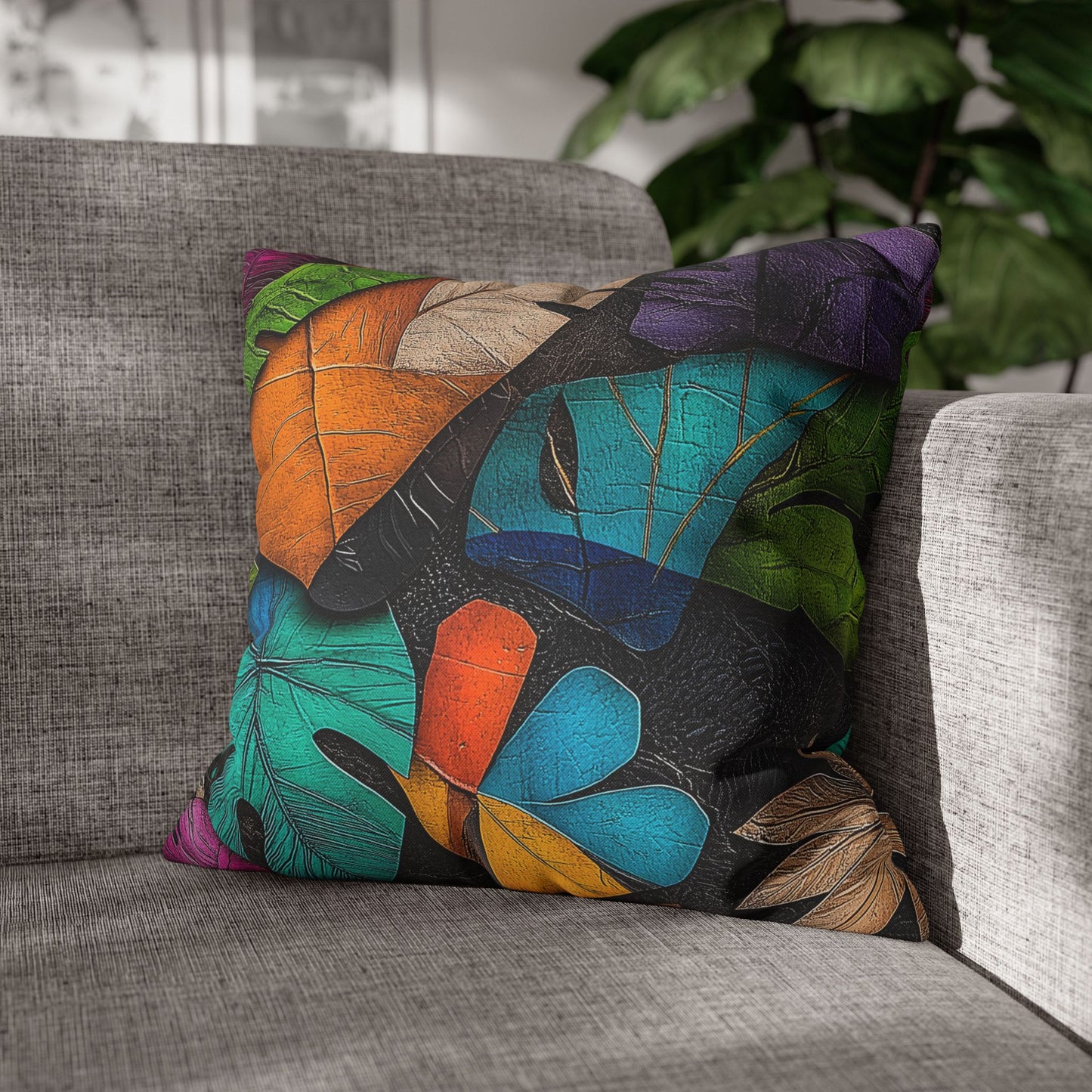 Tropical Vibrancy- Square Polyester Pillowcase