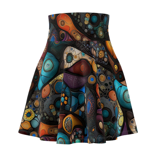 Microcosmic Tapestry Skater Skirt