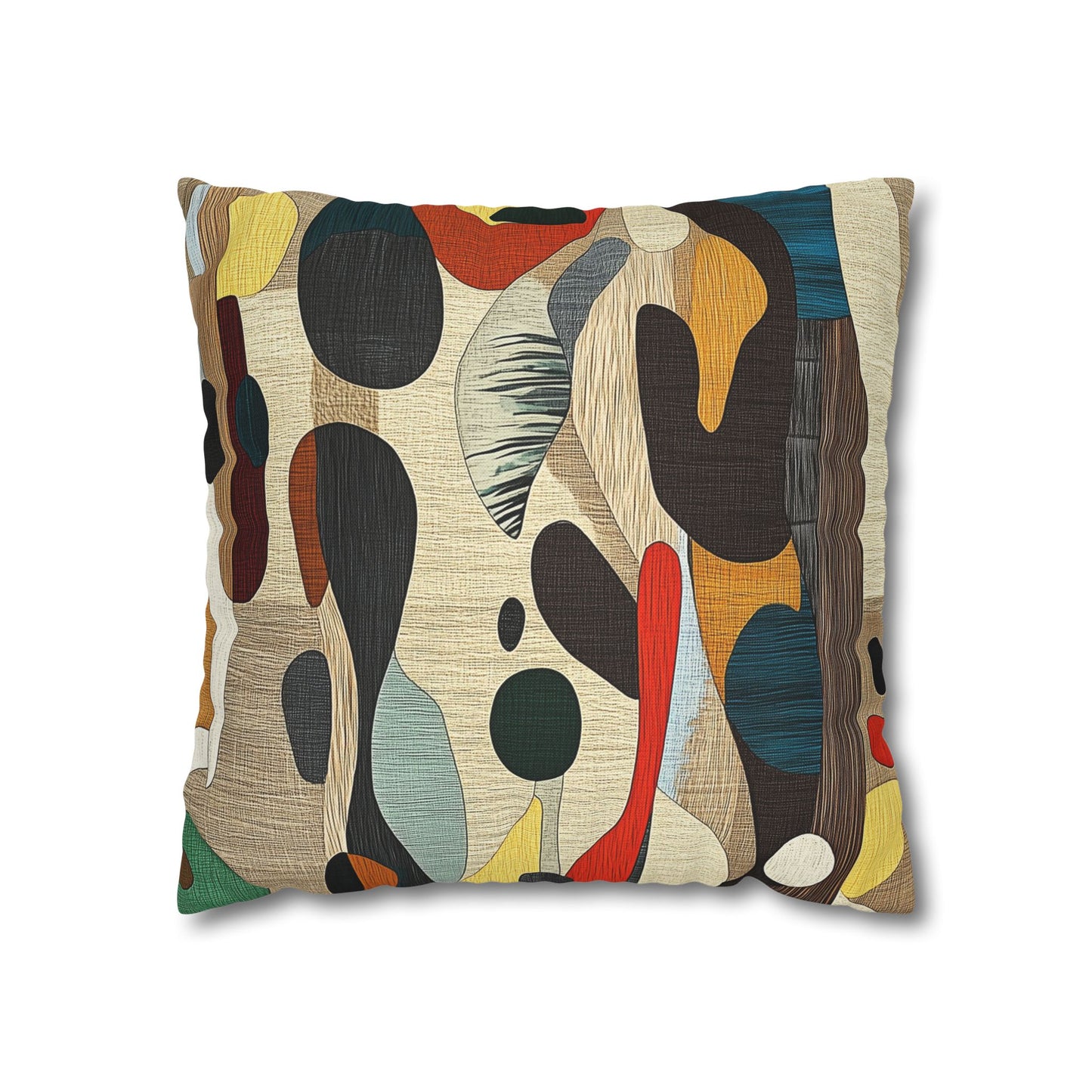 Organic Rhythms - Square Polyester Pillowcase